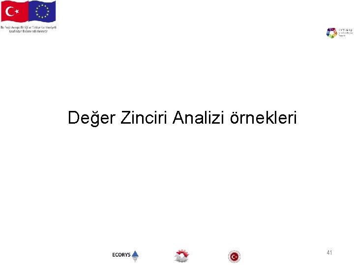  Değer Zinciri Analizi örnekleri 41 