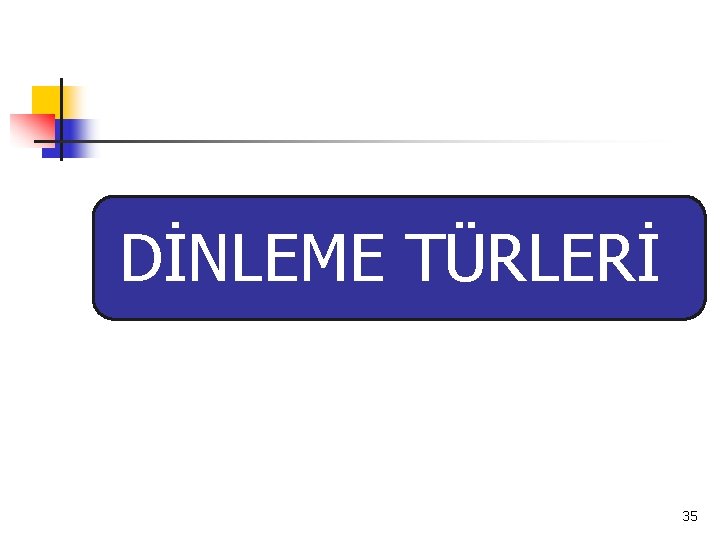 DİNLEME TÜRLERİ 35 