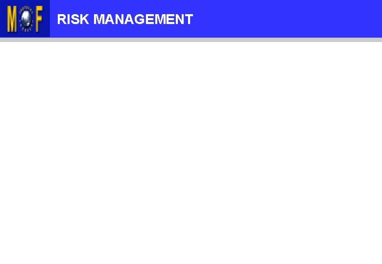 KANDUNGAN TAKLIMAT RISK MANAGEMENT 