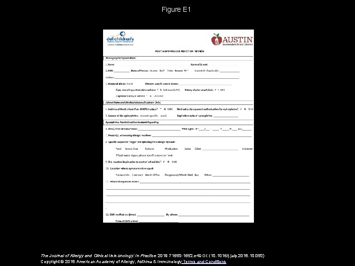 Figure E 1 The Journal of Allergy and Clinical Immunology: In Practice 2019 71650