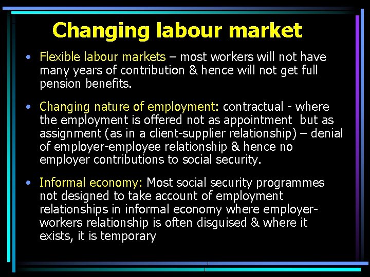 lærling Net Ulejlighed Changing employment relations reforms of social security systems
