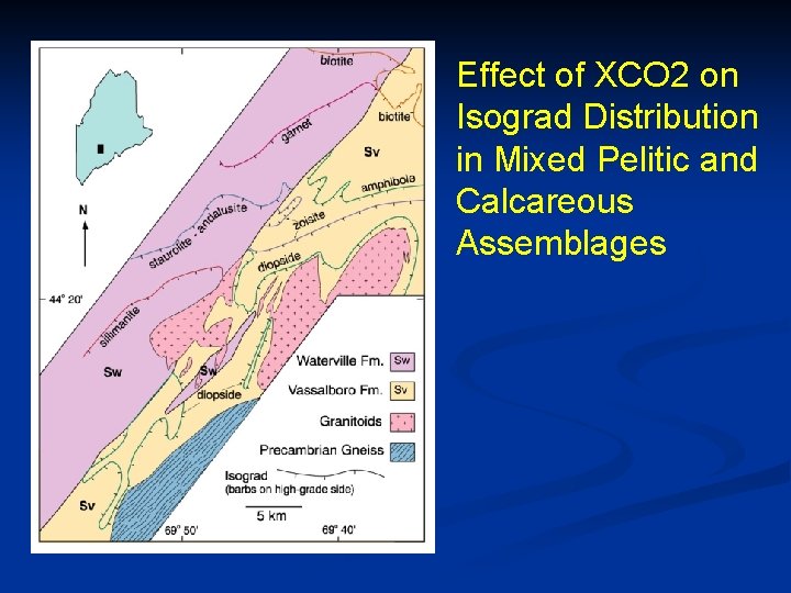 Effect of XCO 2 on Isograd Distribution in Mixed Pelitic and Calcareous Assemblages 