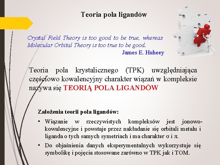 Teoria pola ligandów Crystal Field Theory is too good to be true, whereas Molecular