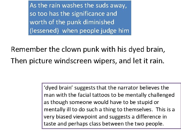As the rain washes the suds away, so too has the significance and worth As the rain washes the suds away, so too has the significance and worth