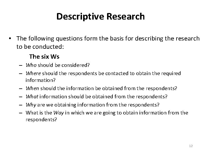 descriptive research questions examples brainly