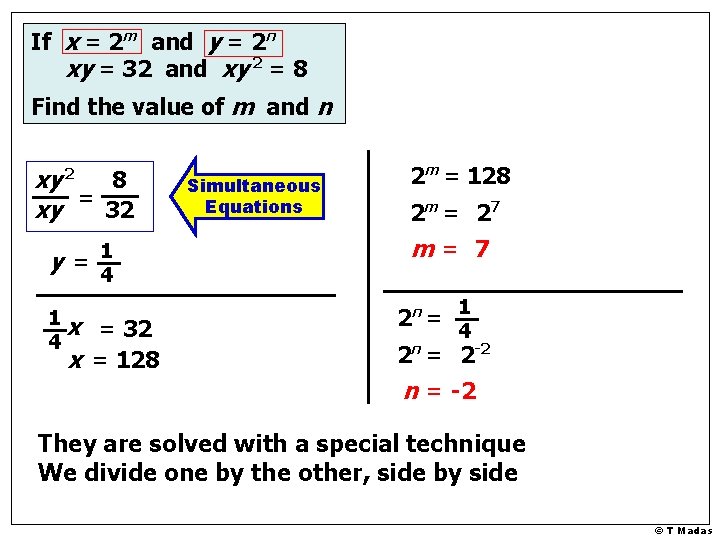 If x = 2 m and y = 2 n xy = 32 and If x = 2 m and y = 2 n xy = 32 and