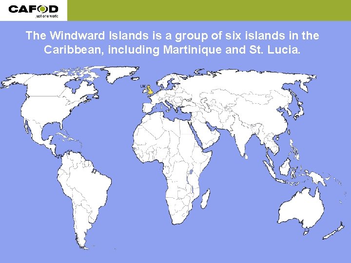 The Windward Islands is a group of six islands in the Caribbean, including Martinique The Windward Islands is a group of six islands in the Caribbean, including Martinique