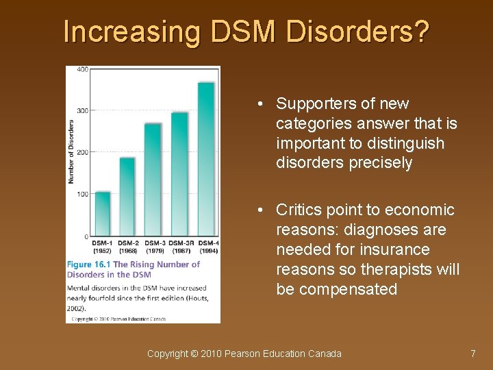 Increasing DSM Disorders? • Supporters of new categories answer that is important to distinguish