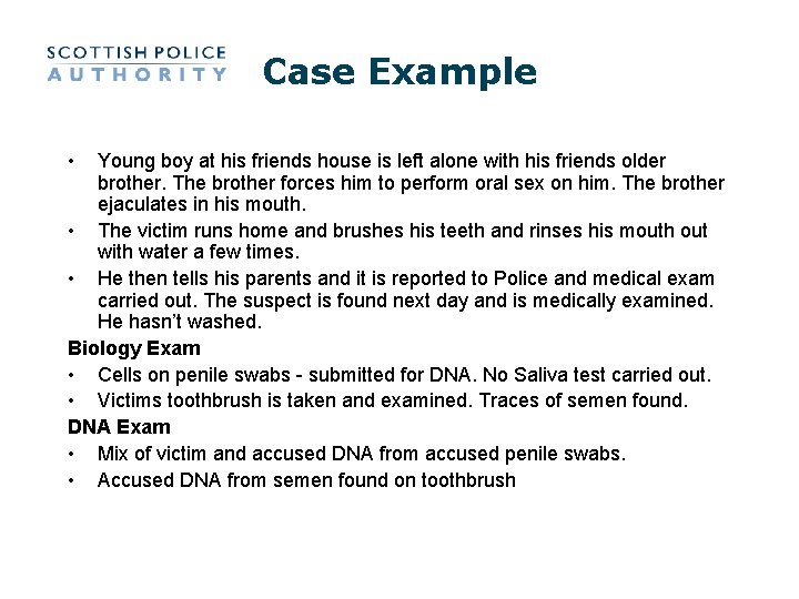 Case Example • Young boy at his friends house is left alone with his Case Example • Young boy at his friends house is left alone with his