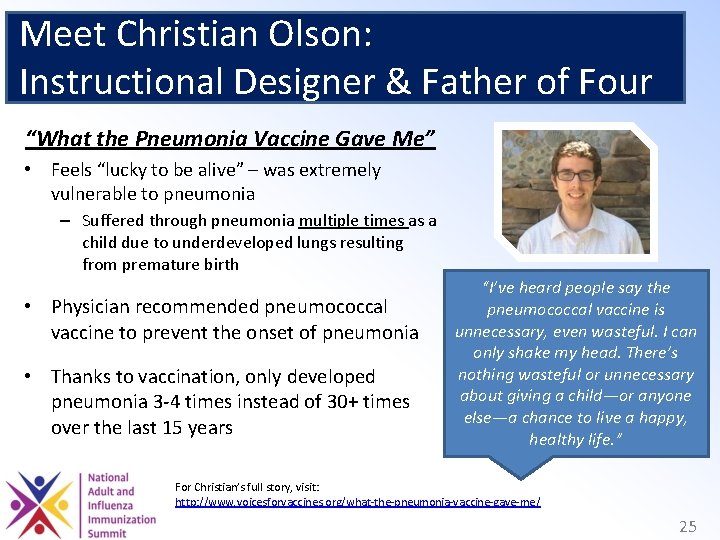 Meet Christian Olson: Instructional Designer & Father of Four “What the Pneumonia Vaccine Gave