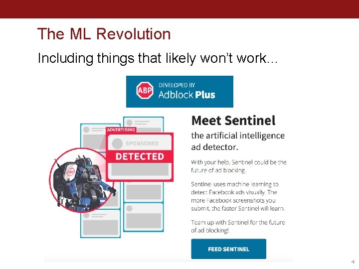 The ML Revolution Including things that likely won’t work… 4 