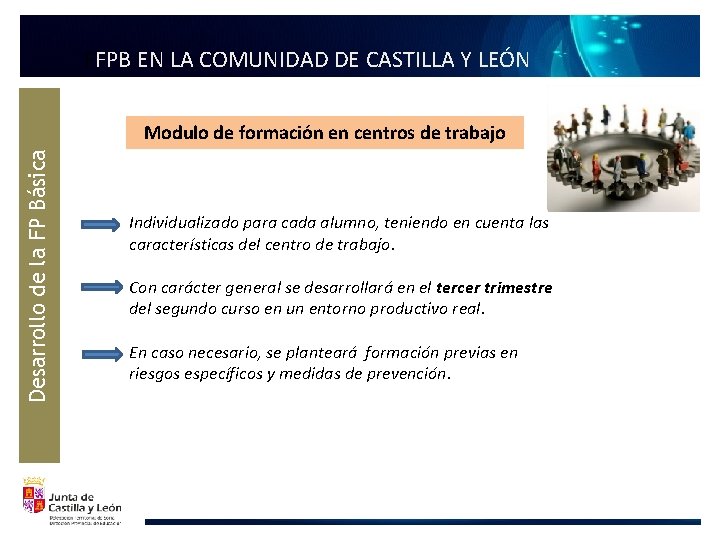 FFPB EN LA COMUNIDAD DE CASTILLA Y LEÓN Desarrollo de la FP Básica Modulo