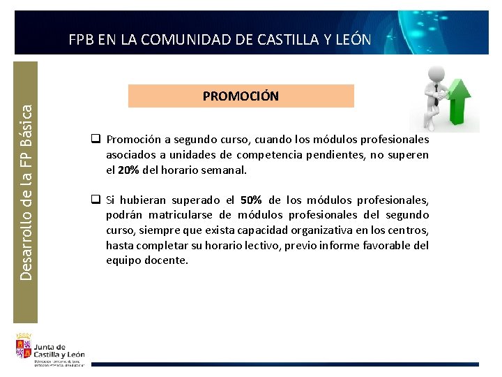 Desarrollo de la FP Básica FPB EN LA COMUNIDAD DE CASTILLA Y LEÓN PROMOCIÓN