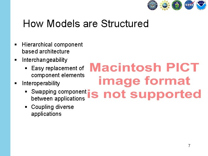 How Models are Structured § Hierarchical component based architecture § Interchangeability § Easy replacement