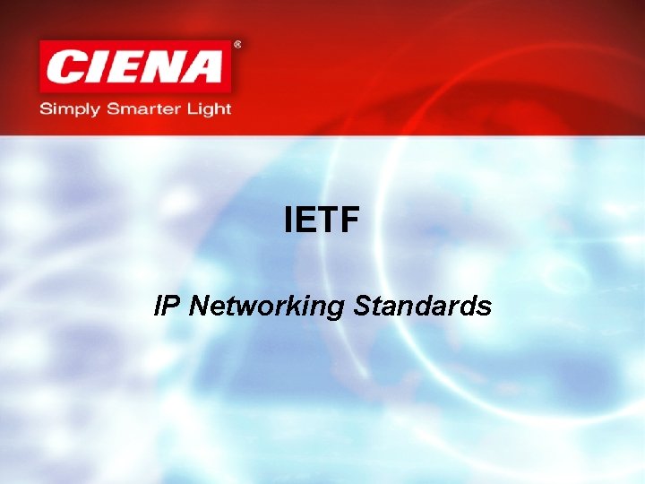 IETF IP Networking Standards 