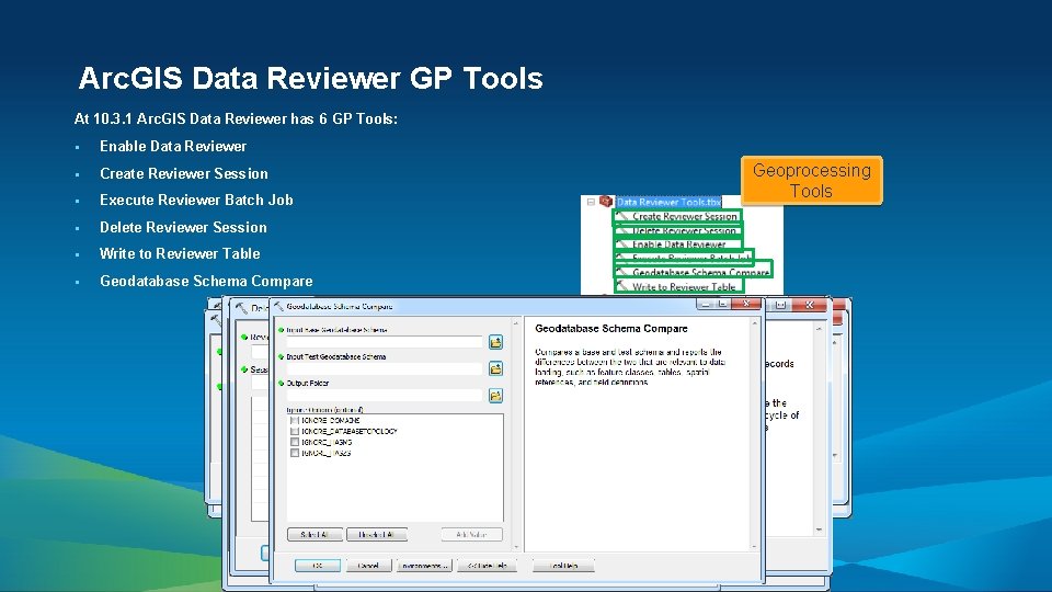 Arc. GIS Data Reviewer GP Tools At 10. 3. 1 Arc. GIS Data Reviewer