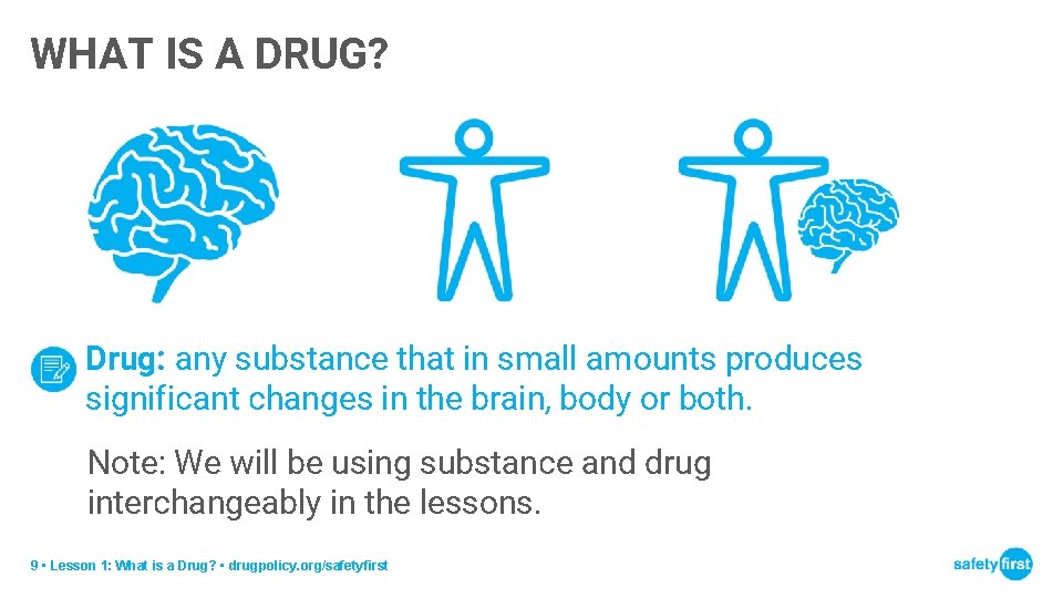 WHAT IS A DRUG? Drug: any substance that in small amounts produces significant changes