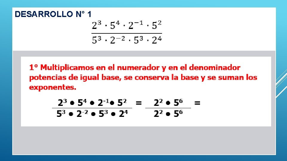 DESARROLLO N° 1 DESARROLLO N° 1