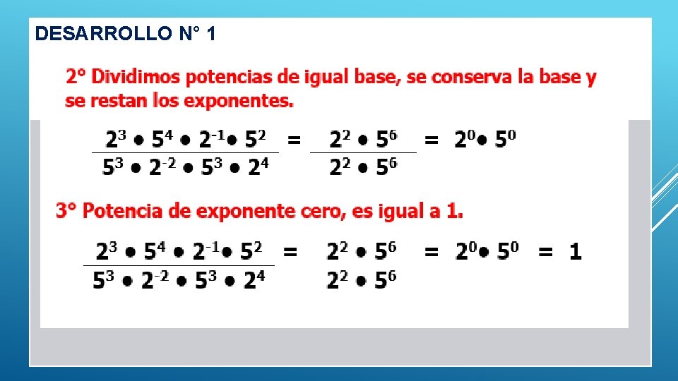 DESARROLLO N° 1 DESARROLLO N° 1