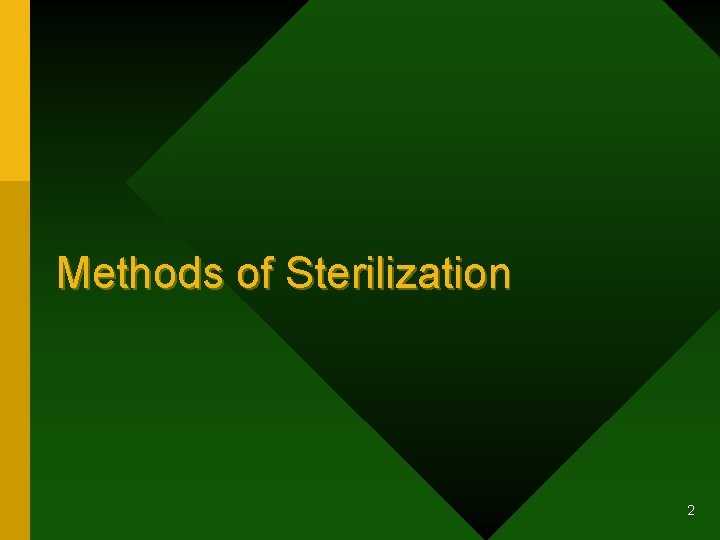 Methods of Sterilization 2 