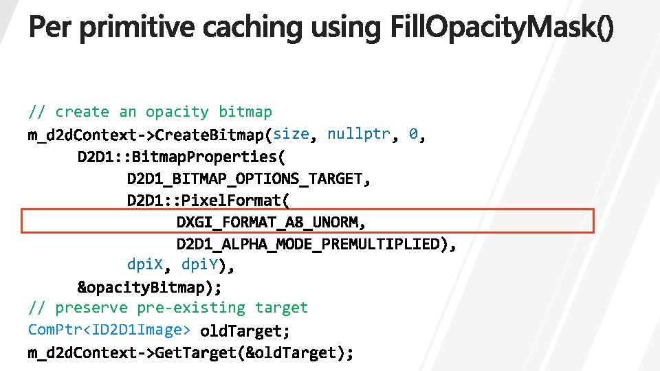 // create an opacity bitmap size dpi. X dpi. Y // preserve pre-existing target // create an opacity bitmap size dpi. X dpi. Y // preserve pre-existing target