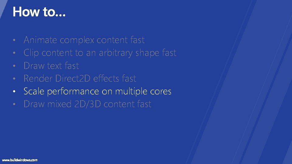 • • • Animate complex content fast Clip content to an arbitrary shape • • • Animate complex content fast Clip content to an arbitrary shape