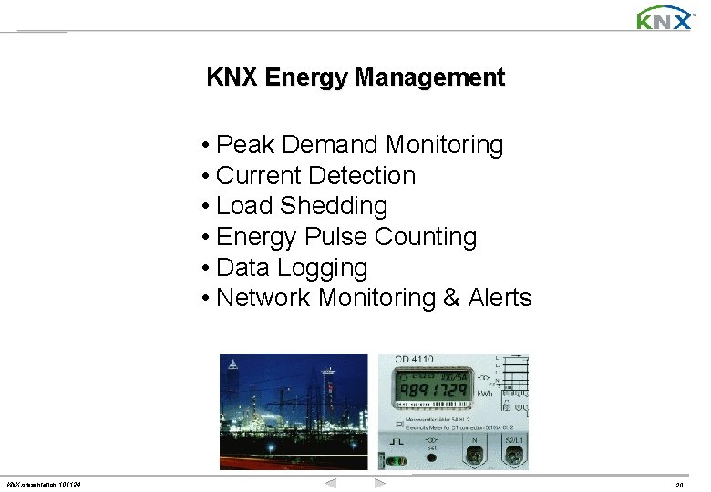 KNX Energy Management • Peak Demand Monitoring • Current Detection • Load Shedding •