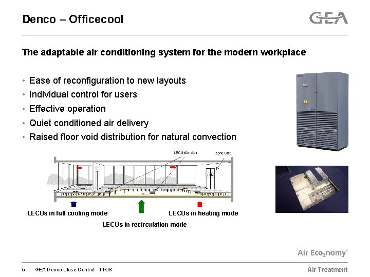 Denco – Officecool The adaptable air conditioning system for the modern workplace • •