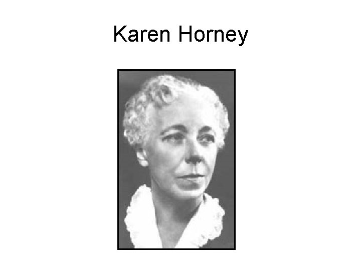 Karen Horney 