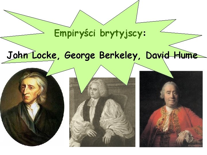 Empiryści brytyjscy: John Locke, George Berkeley, David Hume 
