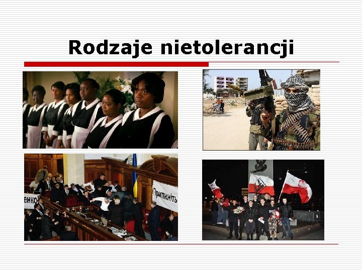 Rodzaje nietolerancji 