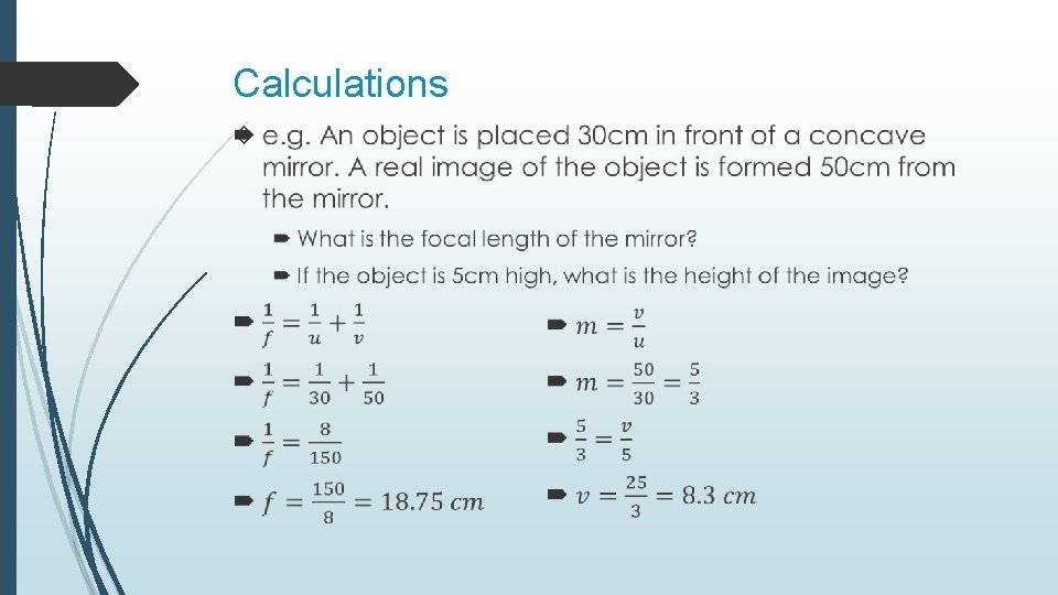 Calculations 