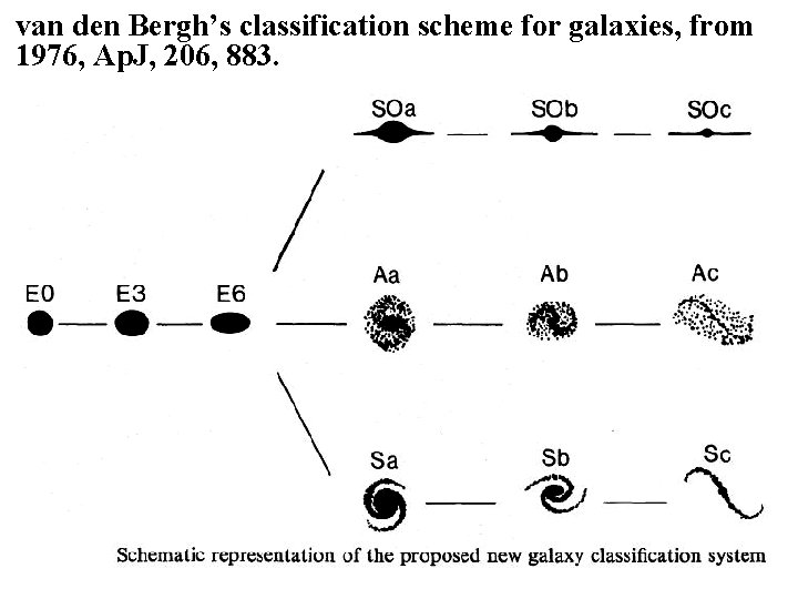 van den Bergh’s classification scheme for galaxies, from 1976, Ap. J, 206, 883. 