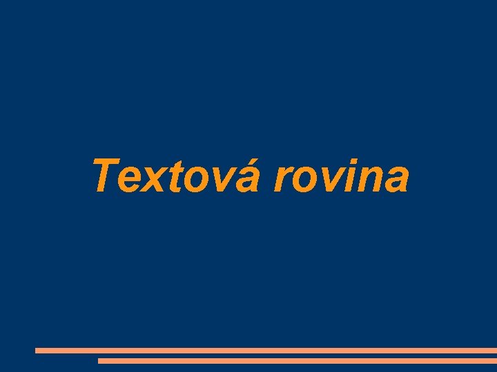 Textová rovina 