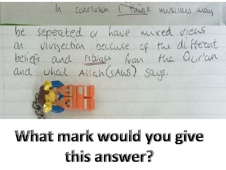 What mark would you give this answer? 