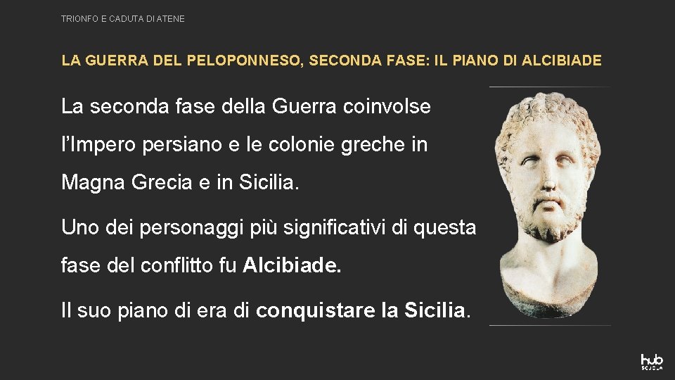 TRIONFO E CADUTA DI ATENE LA GUERRA DEL PELOPONNESO, SECONDA FASE: IL PIANO DI