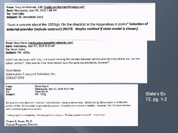 State’s Ex 72, pg. 1 -2 