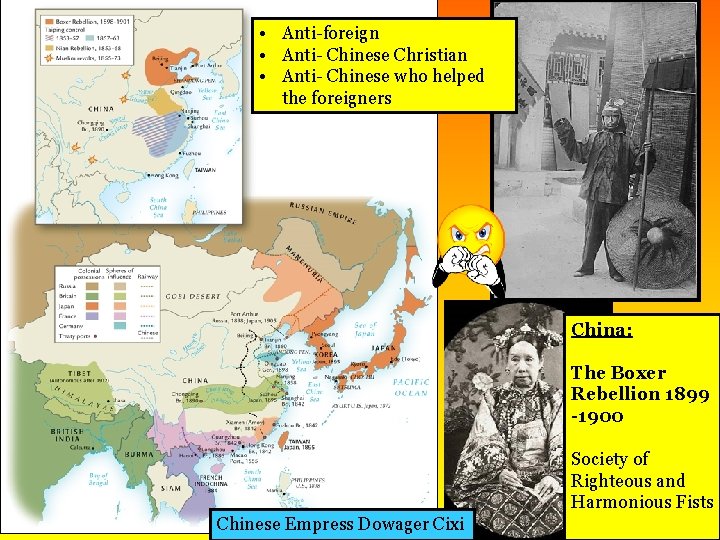  • Anti-foreign • Anti- Chinese Christian • Anti- Chinese who helped the foreigners