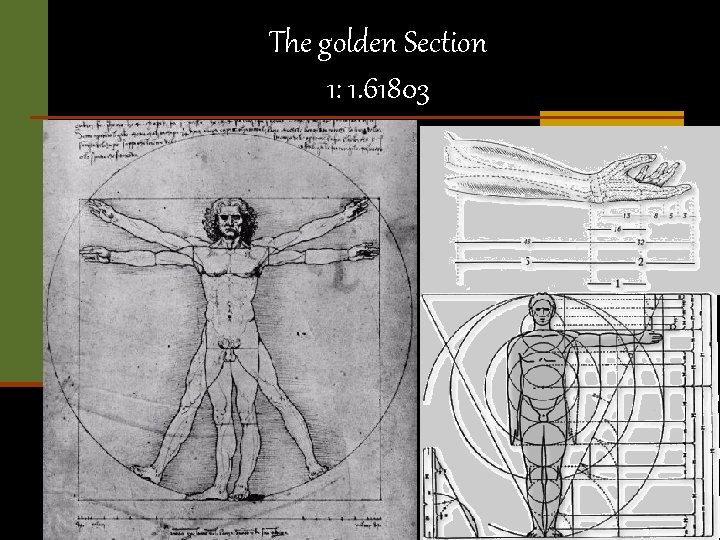 The golden Section 1: 1. 61803 
