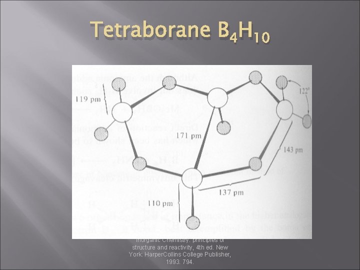 Tetraborane B 4 H 10 Huheey, J. E. ; Keiter, E. A. ; Keiter,