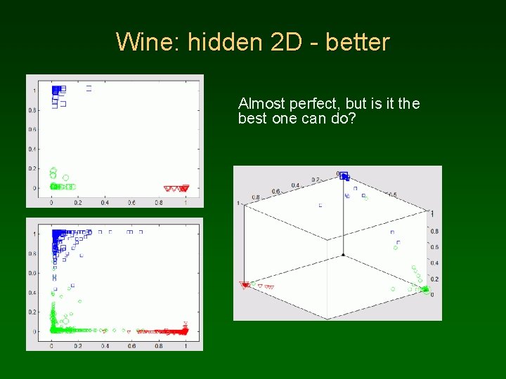 Wine: hidden 2 D - better Almost perfect, but is it the best one