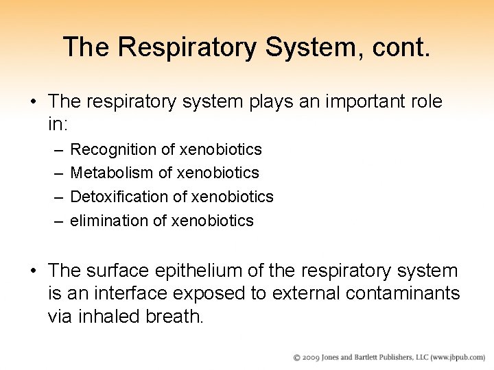 The Respiratory System, cont. • The respiratory system plays an important role in: –