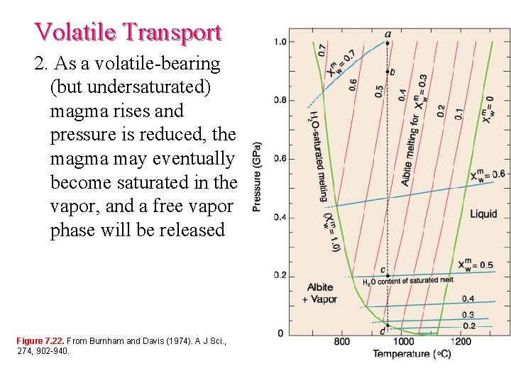 Volatile Transport 2. As a volatile-bearing (but undersaturated) magma rises and pressure is reduced, Volatile Transport 2. As a volatile-bearing (but undersaturated) magma rises and pressure is reduced,