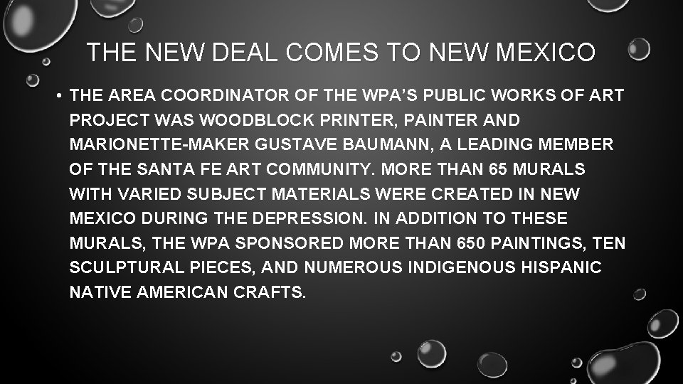 THE NEW DEAL COMES TO NEW MEXICO • THE AREA COORDINATOR OF THE WPA’S