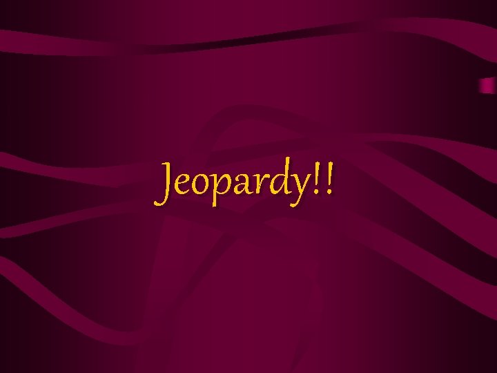 Jeopardy!! 