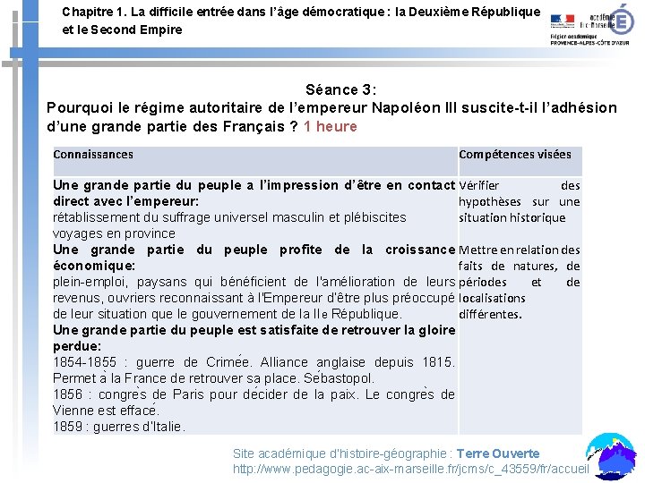 Chapitre 1 La difficile entre dans lge dmocratique