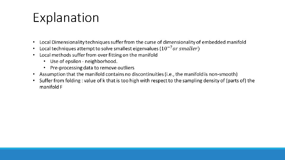Explanation Explanation
