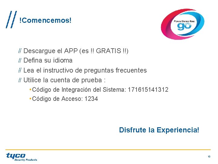 !Comencemos! Descargue el APP (es !! GRATIS !!) Defina su idioma Lea el instructivo