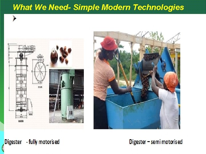 What We Need- Simple Modern Technologies RMRDC………. Adding Value to the Nation's Natural Resources