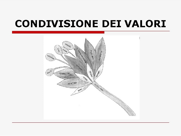 CONDIVISIONE DEI VALORI 